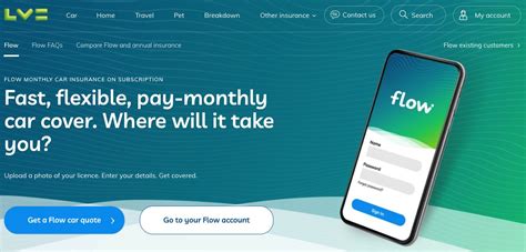 flow car insurance login
